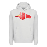 Dove Grey red softball visor fa element Premium Hoodie - FaDigitalArtStudio