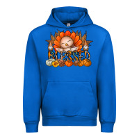 Cobalt Thanksgiving Turkey Pumpkin Blessed Urban Hoodie - CowhideDigitalArt