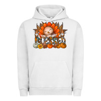 Thanksgiving Turkey Pumpkin Blessed Urban Hoodie | Teevron