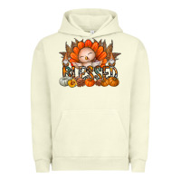 Pigment Pistachio Thanksgiving Turkey Pumpkin Blessed Urban Hoodie - CowhideDigitalArt