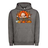 Pigment Tornado Thanksgiving Turkey Pumpkin Blessed Urban Hoodie - CowhideDigitalArt