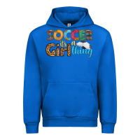 Cobalt soccer it's a girl thing Urban Hoodie - HRA Design Shop