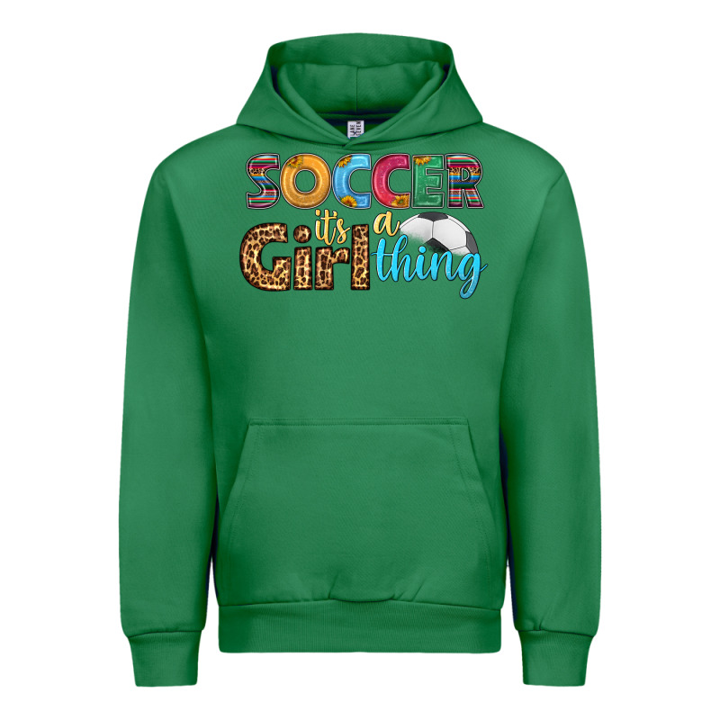 Soccer It's A Girl Thing Urban Hoodie by HRA Design Shop | Teevron