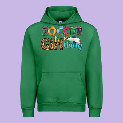 Soccer It's A Girl Thing Urban Hoodie Designed By Hra Design Shop