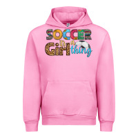 Fuchsia Pink soccer it's a girl thing Urban Hoodie - HRA Design Shop