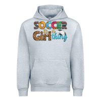 Heather Grey soccer it's a girl thing Urban Hoodie - HRA Design Shop