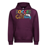 Mauve Wine soccer it's a girl thing Urban Hoodie - HRA Design Shop