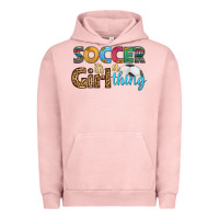 Pigment Salmon soccer it's a girl thing Urban Hoodie - HRA Design Shop