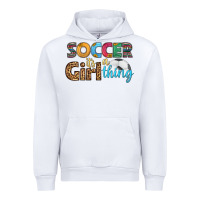 White soccer it's a girl thing Urban Hoodie - HRA Design Shop