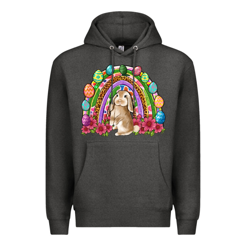 Easter Rainbow Bunny Easter Day Premium Hoodie by Neo Western | Teevron