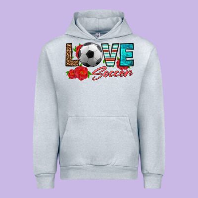Love Soccer Urban Hoodie Designed By Hra Design Shop