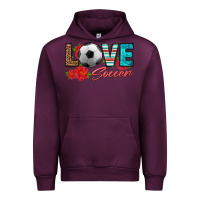 Mauve Wine love soccer Urban Hoodie - HRA Design Shop