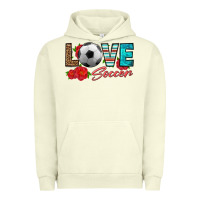 Pigment Pistachio love soccer Urban Hoodie - HRA Design Shop