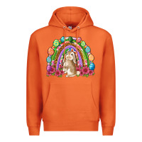 Carrot Easter rainbow Bunny Easter Day Premium Hoodie - Neo Western