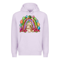 Lilac Easter rainbow Bunny Easter Day Premium Hoodie - Neo Western