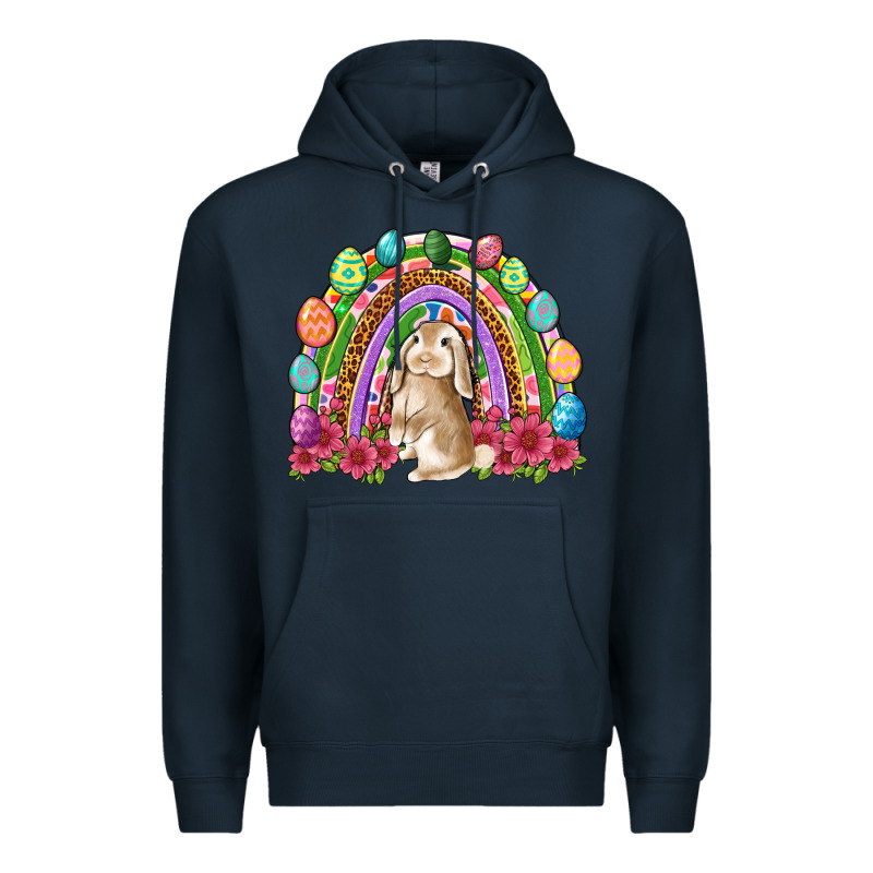 Easter Rainbow Bunny Easter Day Premium Hoodie by Neo Western | Teevron