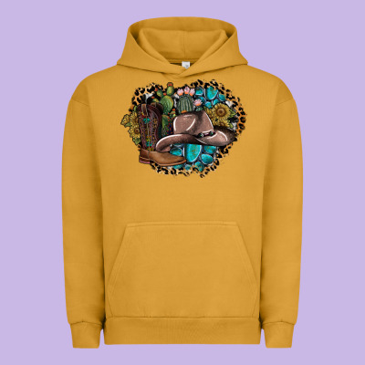 Western Design Urban Hoodie Designed By Sublimationcraftshop
