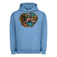 Pigment Pebble Blue western design Urban Hoodie - SublimationCraftShop