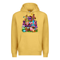 Antique Gold Easter gnomies truck Easter Day Premium Hoodie - Neo Western