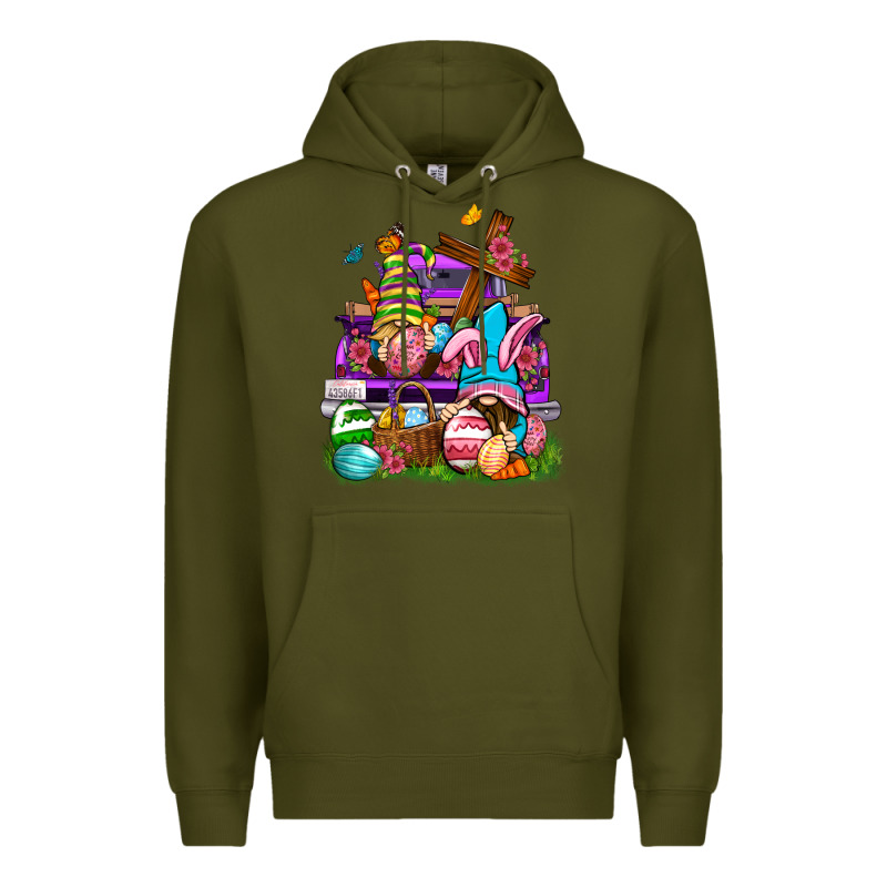 Easter Gnomies Truck Easter Day Premium Hoodie by Neo Western | Teevron