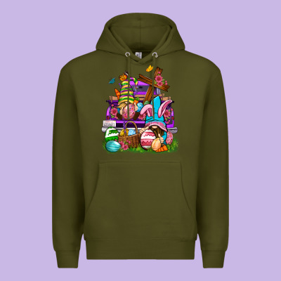 Easter Gnomies Truck Easter Day Premium Hoodie Designed By Neo Western