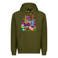 Army Green Easter gnomies truck Easter Day Premium Hoodie - Neo Western