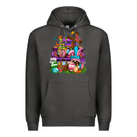 Charcoal Heather Easter gnomies truck Easter Day Premium Hoodie - Neo Western