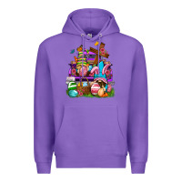 Purple Easter gnomies truck Easter Day Premium Hoodie - Neo Western