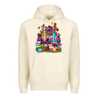 Sandshell Easter gnomies truck Easter Day Premium Hoodie - Neo Western