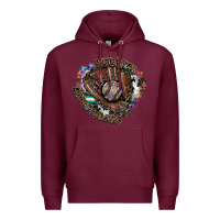 Burgundy autism awareness baseball Premium Hoodie - SublimationCraftShop