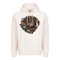 Pale Pink autism awareness baseball Premium Hoodie - SublimationCraftShop