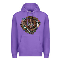 Purple autism awareness baseball Premium Hoodie - SublimationCraftShop
