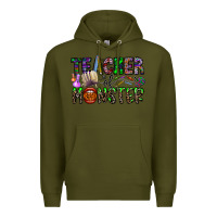 Army Green teacher of monster Premium Hoodie - CowhideDigitalArt