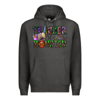 Charcoal Heather teacher of monster Premium Hoodie - CowhideDigitalArt