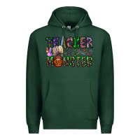 Sports Green teacher of monster Premium Hoodie - CowhideDigitalArt
