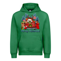 Emerald merry christmas gnomes truck Urban Hoodie - FaDigitalArtStudio