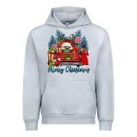 Heather Grey merry christmas gnomes truck Urban Hoodie - FaDigitalArtStudio
