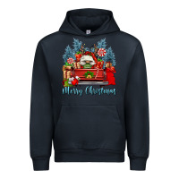 Navy merry christmas gnomes truck Urban Hoodie - FaDigitalArtStudio