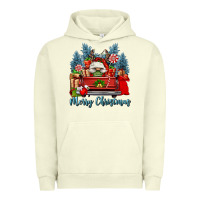 Pigment Pistachio merry christmas gnomes truck Urban Hoodie - FaDigitalArtStudio