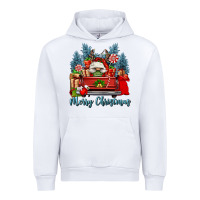 White merry christmas gnomes truck Urban Hoodie - FaDigitalArtStudio