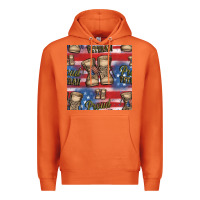 Proud Veteran Seamless Pattern Premium Hoodie | Teevron