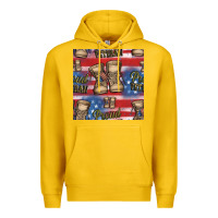 Lemon proud veteran seamless pattern Premium Hoodie - HRA Design Shop