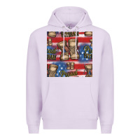 Lilac proud veteran seamless pattern Premium Hoodie - HRA Design Shop