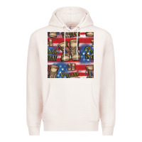 Pale Pink proud veteran seamless pattern Premium Hoodie - HRA Design Shop