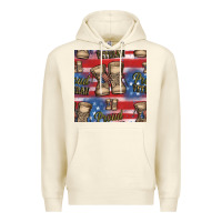 Sandshell proud veteran seamless pattern Premium Hoodie - HRA Design Shop