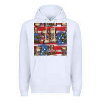 White proud veteran seamless pattern Premium Hoodie - HRA Design Shop