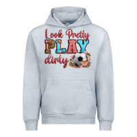 Heather Grey look pretty play dirty soccer Urban Hoodie - HRA Design Shop