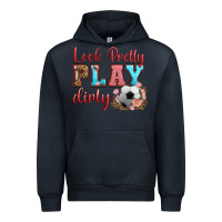 Navy look pretty play dirty soccer Urban Hoodie - HRA Design Shop