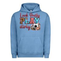 Pigment Pebble Blue look pretty play dirty soccer Urban Hoodie - HRA Design Shop