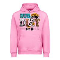 Fuchsia Pink rub some dirt on it soccer Urban Hoodie - HRA Design Shop